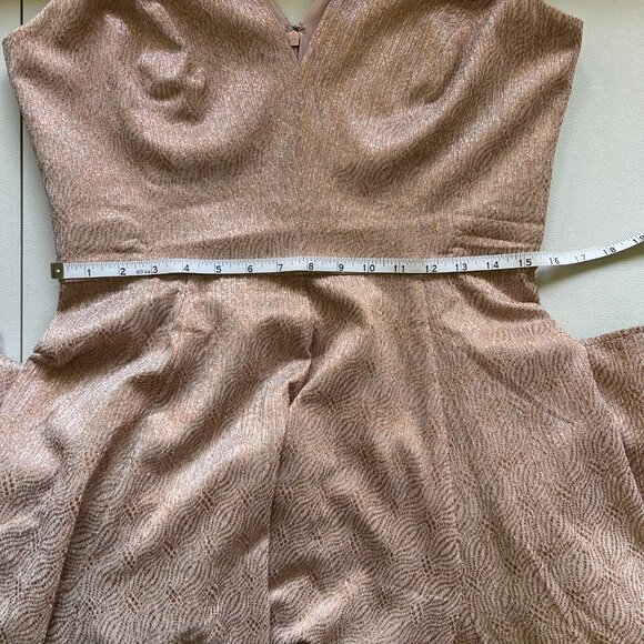 Anthropologie Dress the Population-Delilah Dress in Rose Gold, Size Large, NWT - Picture 9 of 10